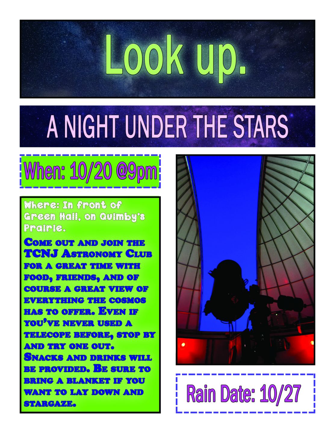 Join TCNJ’s Astronomy Club for a Night Under the Stars on Tuesday
